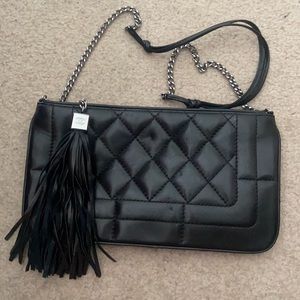Real Chanel Vintage Black Tassel bag